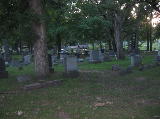 first picture of tombstones